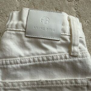 Anine Bing White Denim Pants